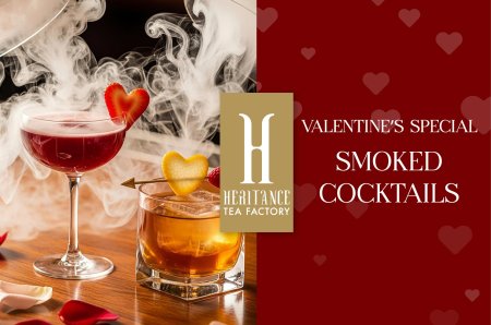 Valentine’s Special Smoked Cocktails at Heritance Tea Factory